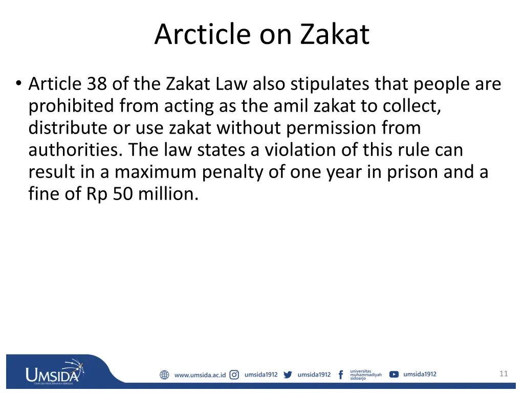 arcticle on zakat