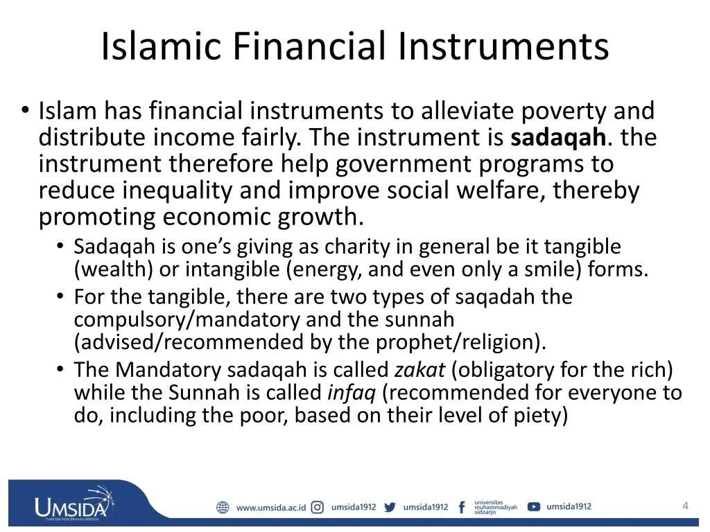 islamic financial instruments