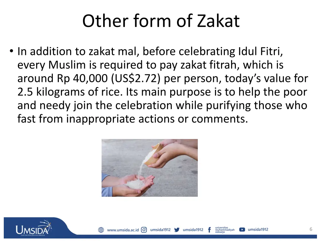 other form of zakat