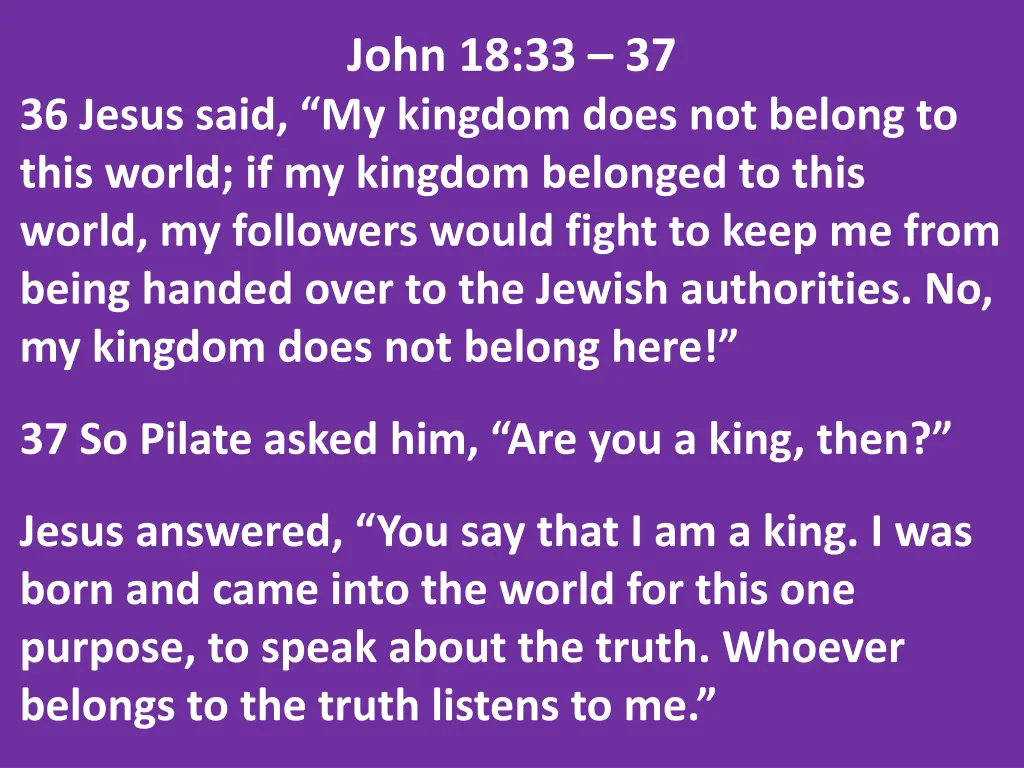 john 18 33 37 1