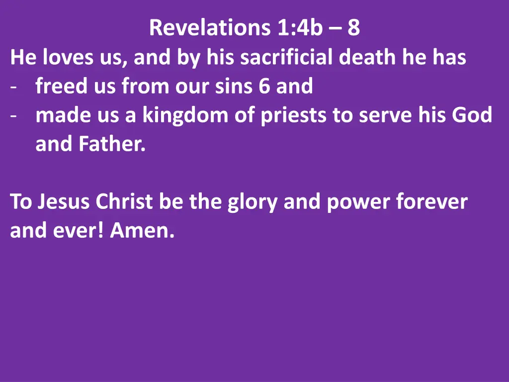 revelations 1 4b 8 1