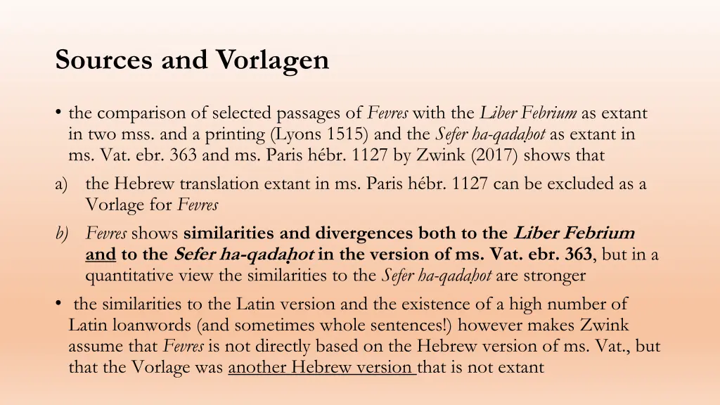 sources and vorlagen 2