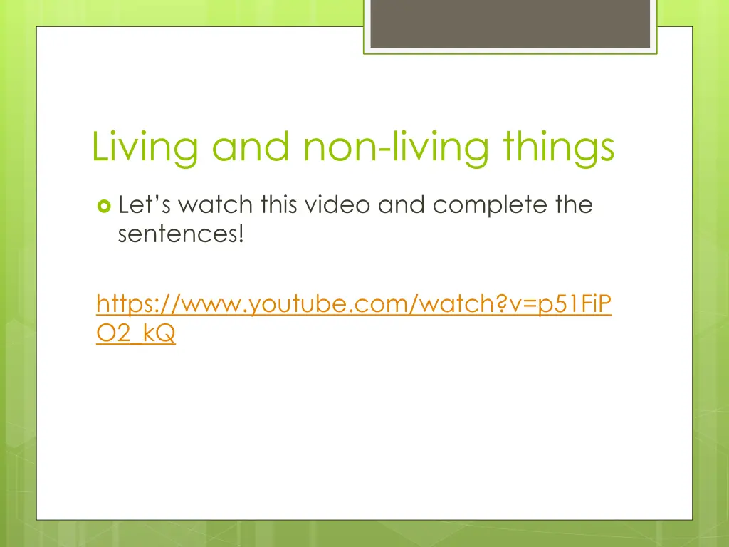 living and non living things