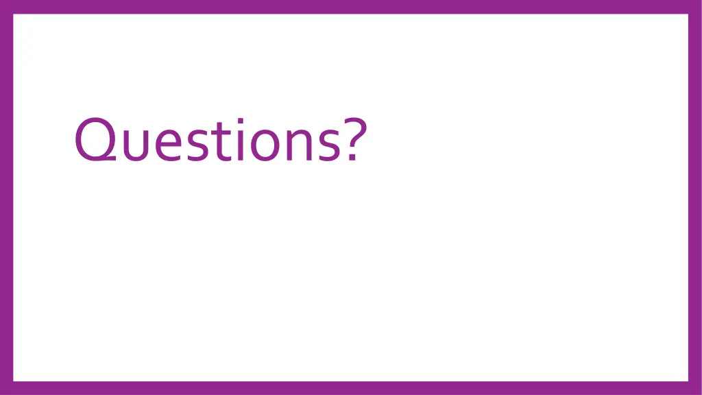 questions