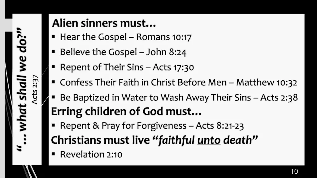 alien sinners must hear the gospel romans