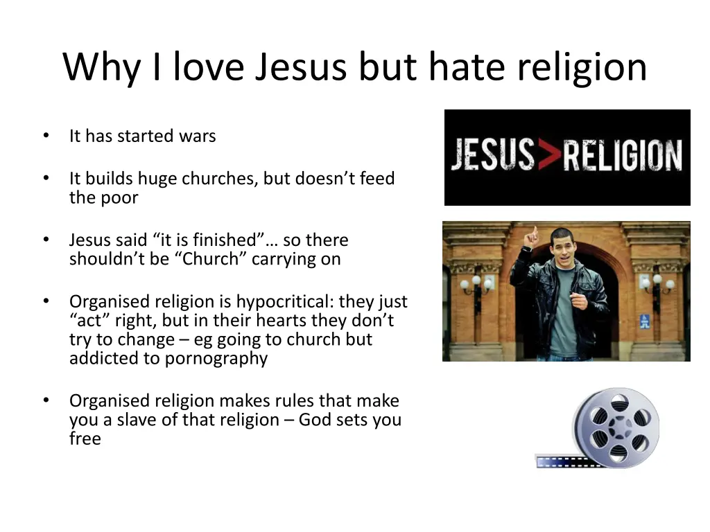 why i love jesus but hate religion