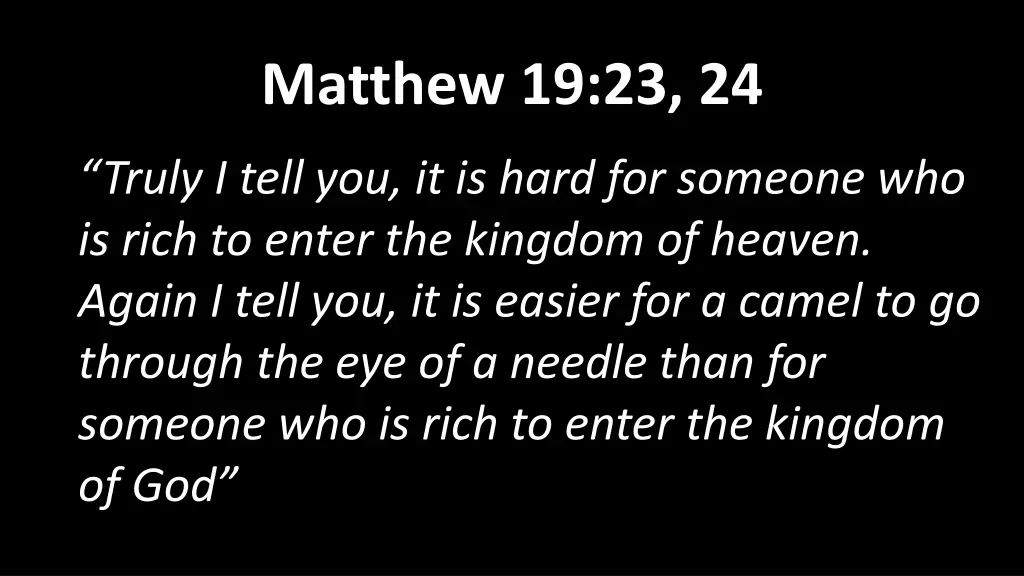 matthew 19 23 24