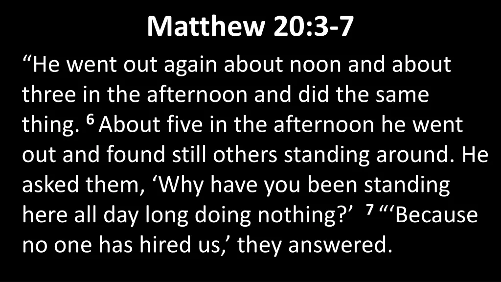 matthew 20 3 7 1