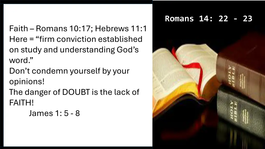 romans 14 22 23