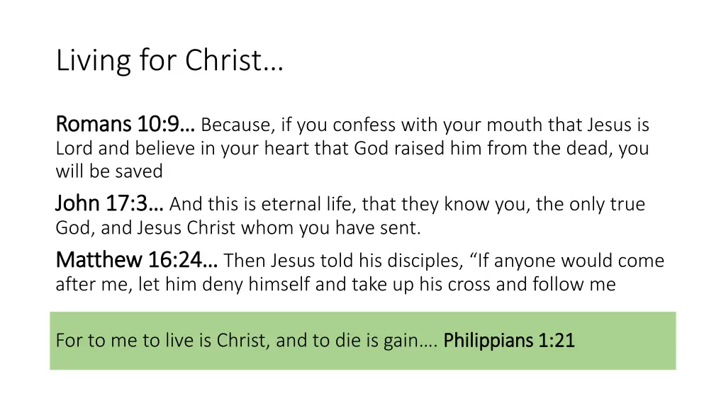 living for christ 2