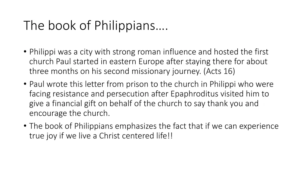 the book of philippians
