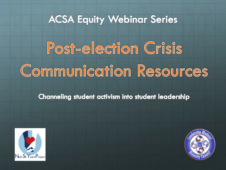 acsa equity webinar series