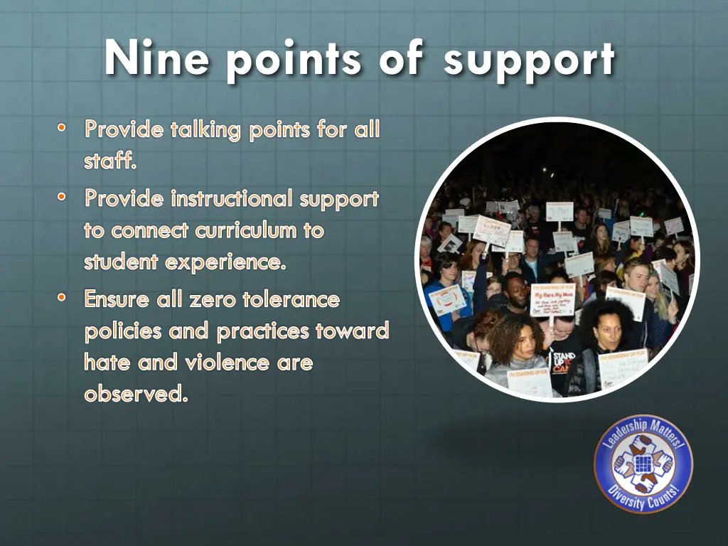 nine points of support 3