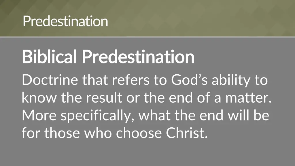 predestination 2