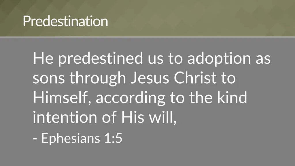 predestination 4