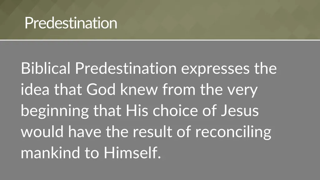 predestination 5