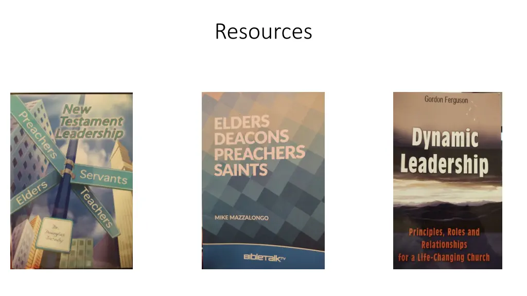 resources