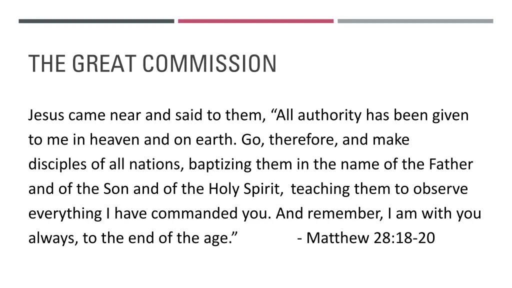 the great commission
