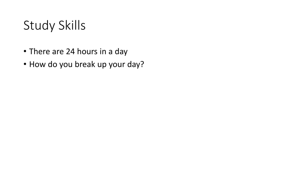 study skills