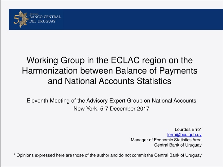 working group in the eclac region
