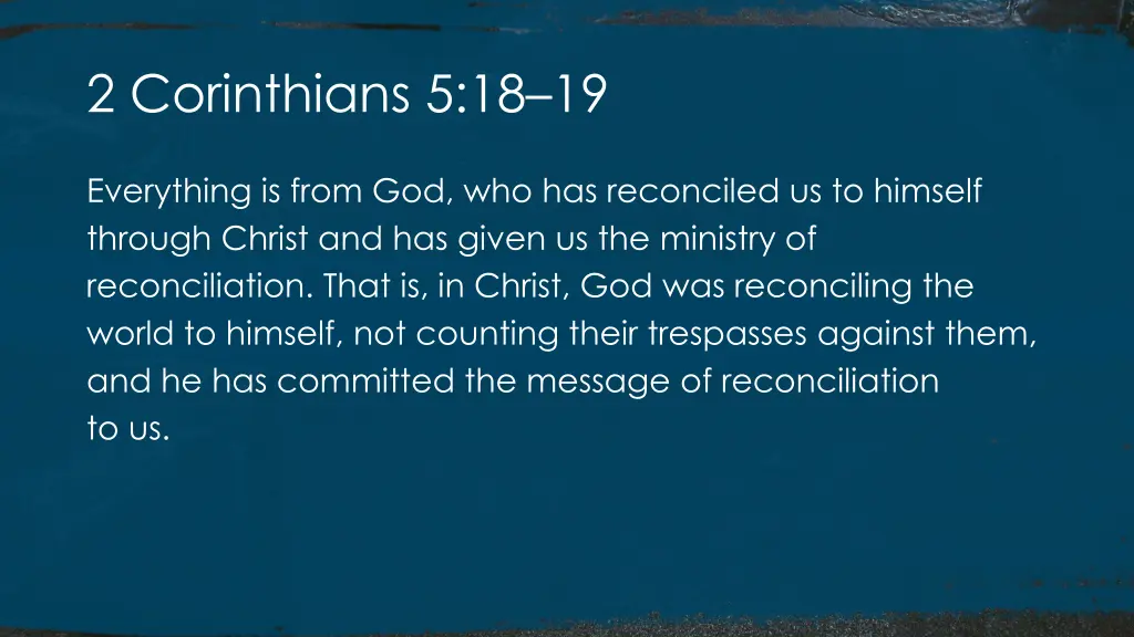 2 corinthians 5 18 19