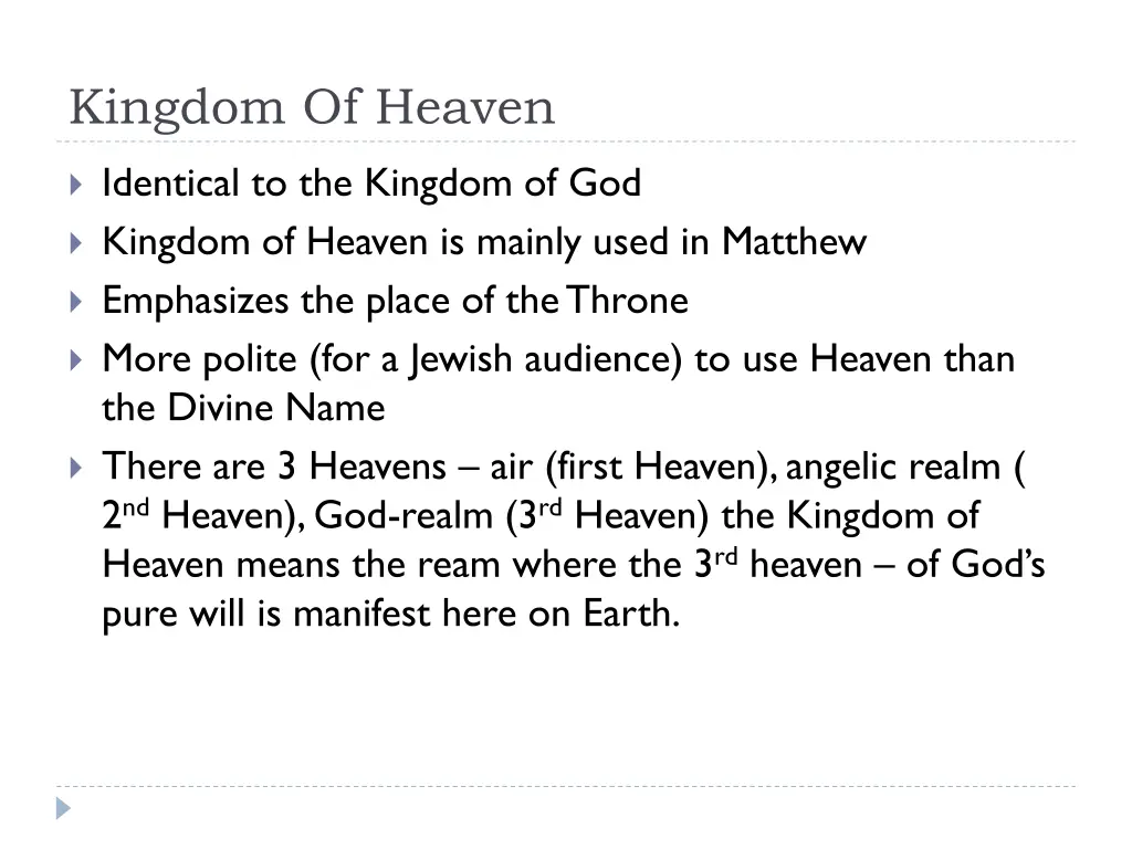 kingdom of heaven
