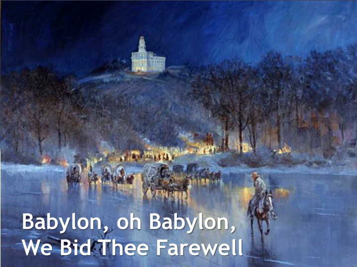 babylon oh babylon we bid thee farewell