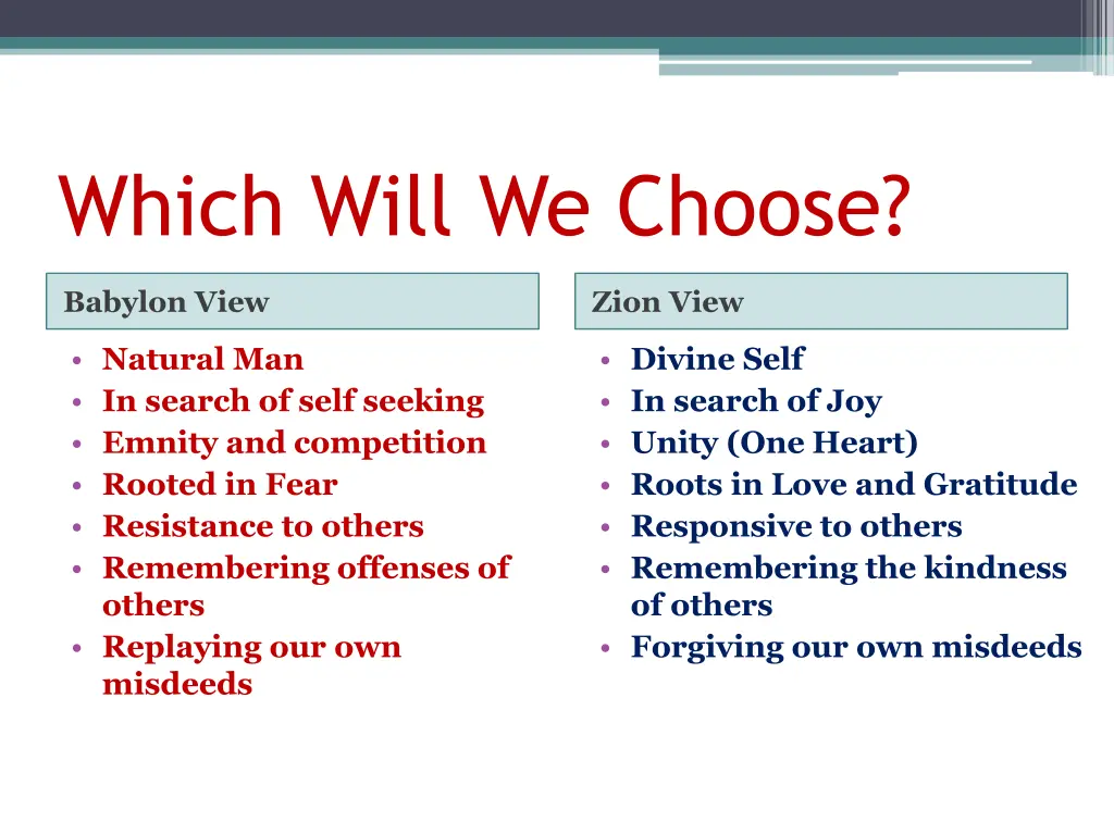 which will we choose 1