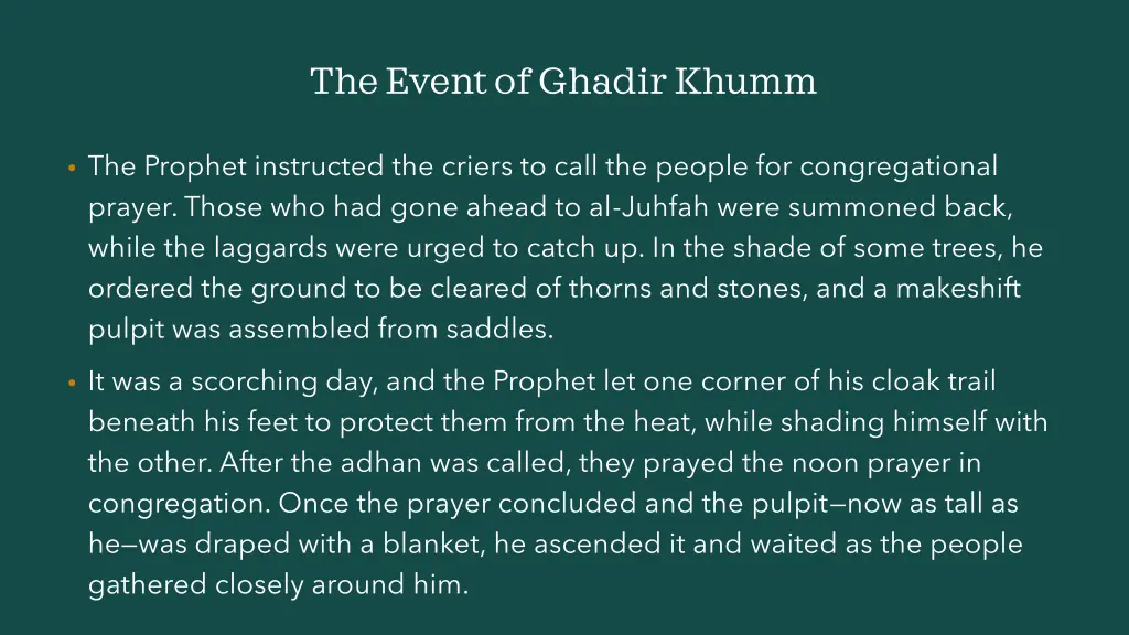 the event of ghadir khumm 15