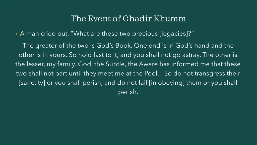 the event of ghadir khumm 19