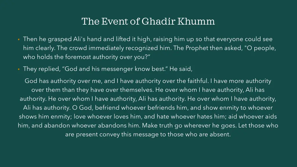 the event of ghadir khumm 20