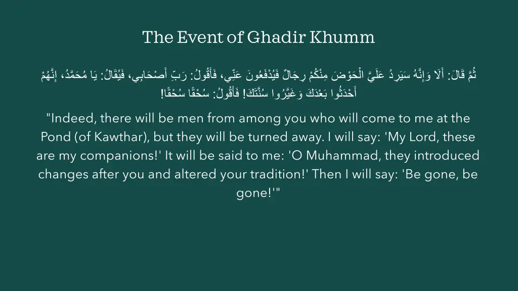 the event of ghadir khumm 9