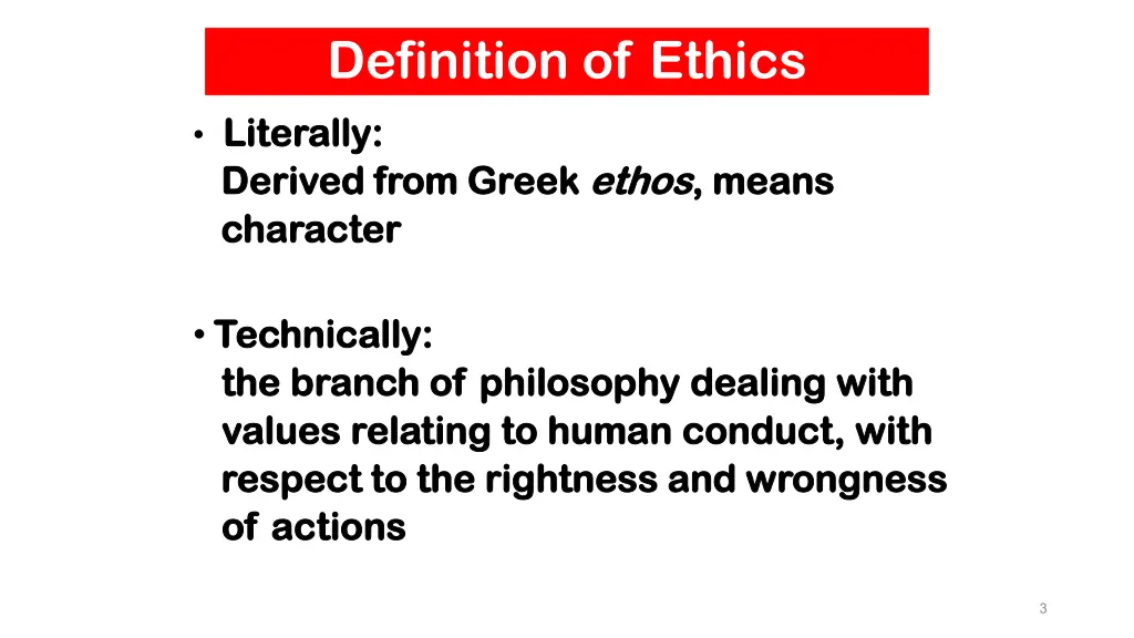 definition of ethics
