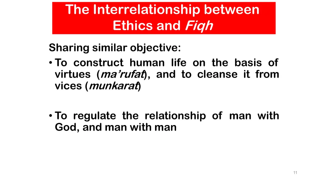 the interrelationship between ethics and fiqh