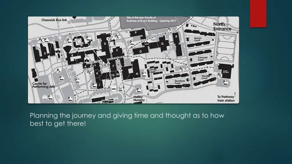 planning the journey and giving time and thought
