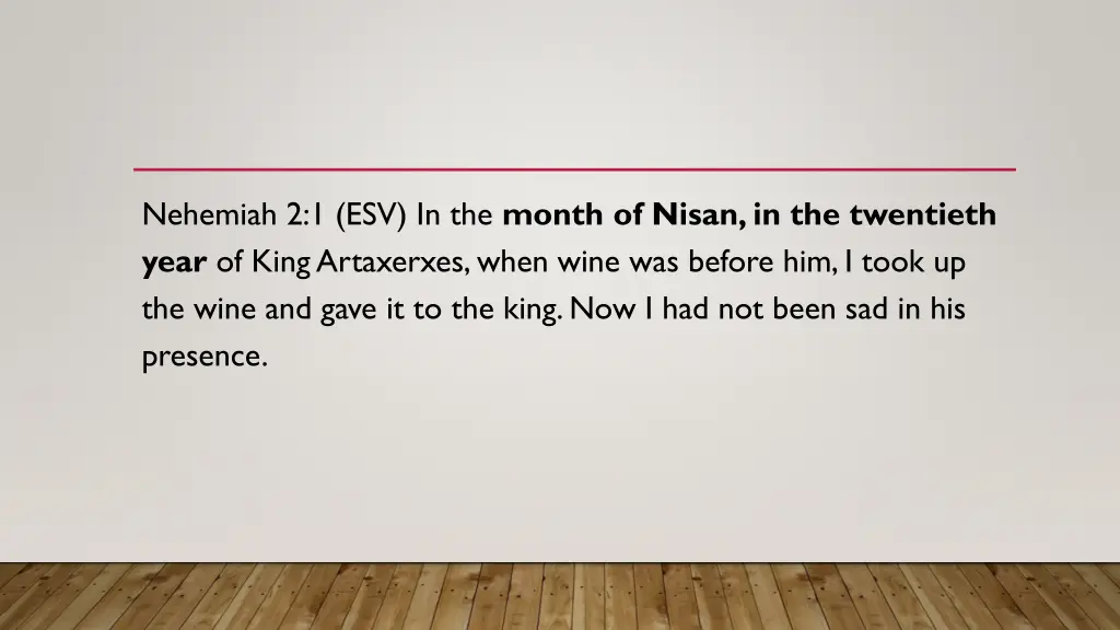 nehemiah 2 1 esv in the month of nisan