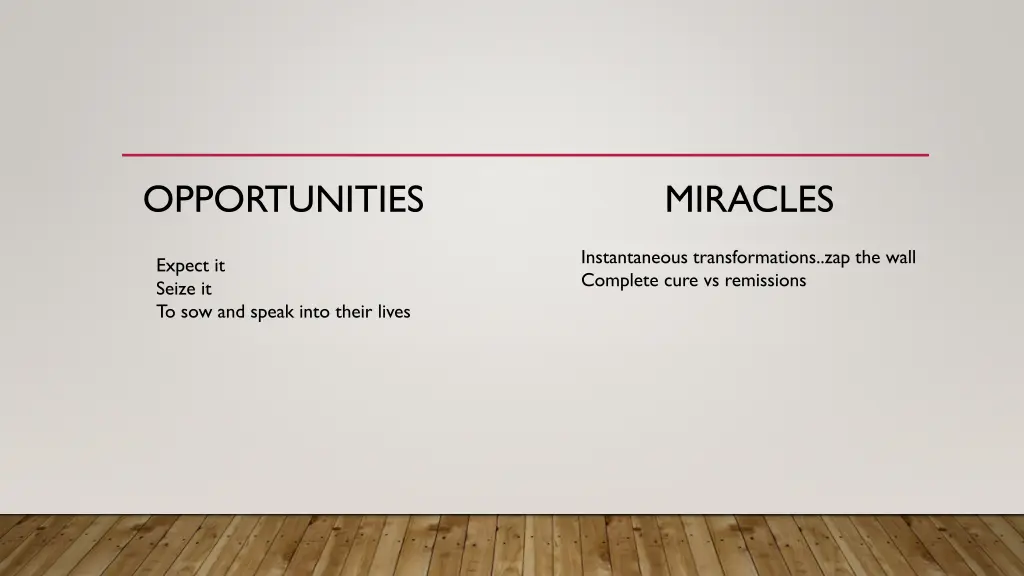 opportunities