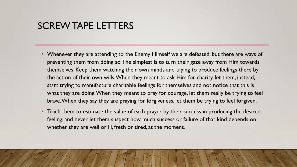 screw tape letters