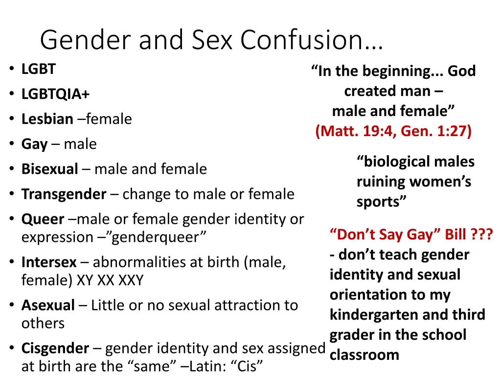 gender and sex confusion lgbt lgbtqia lesbian