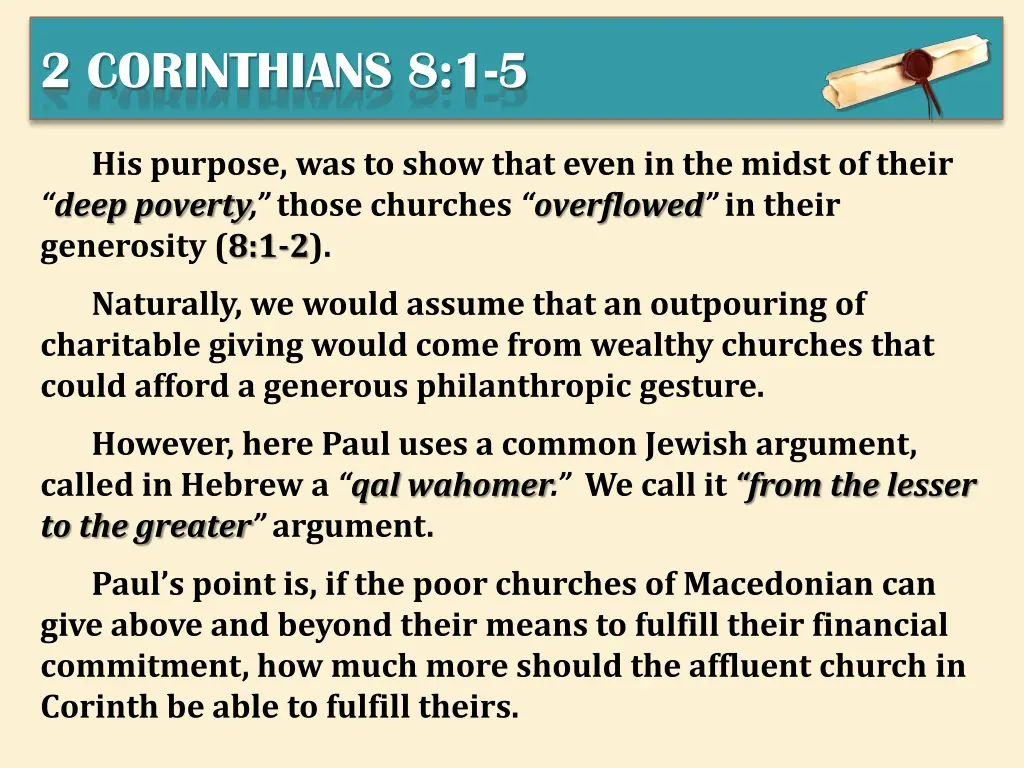2 corinthians 8 1 5 2