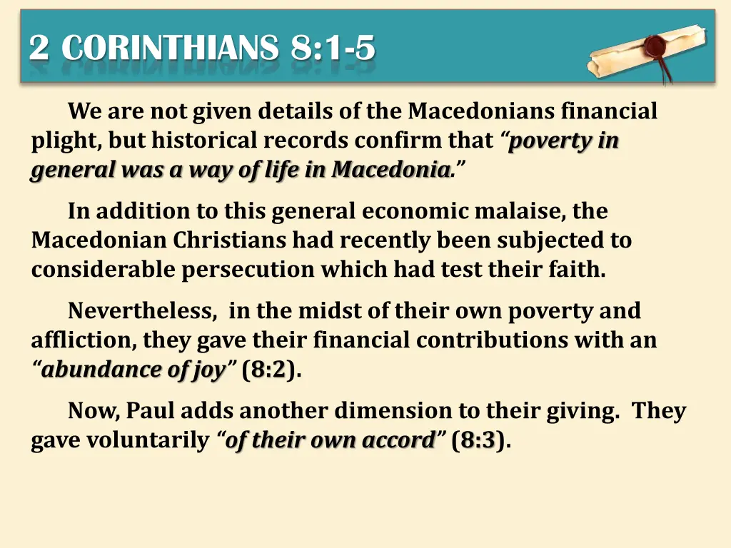 2 corinthians 8 1 5 3