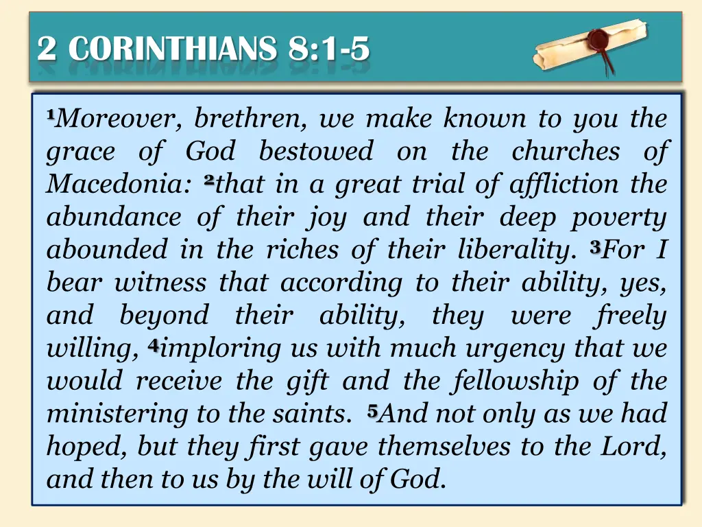 2 corinthians 8 1 5