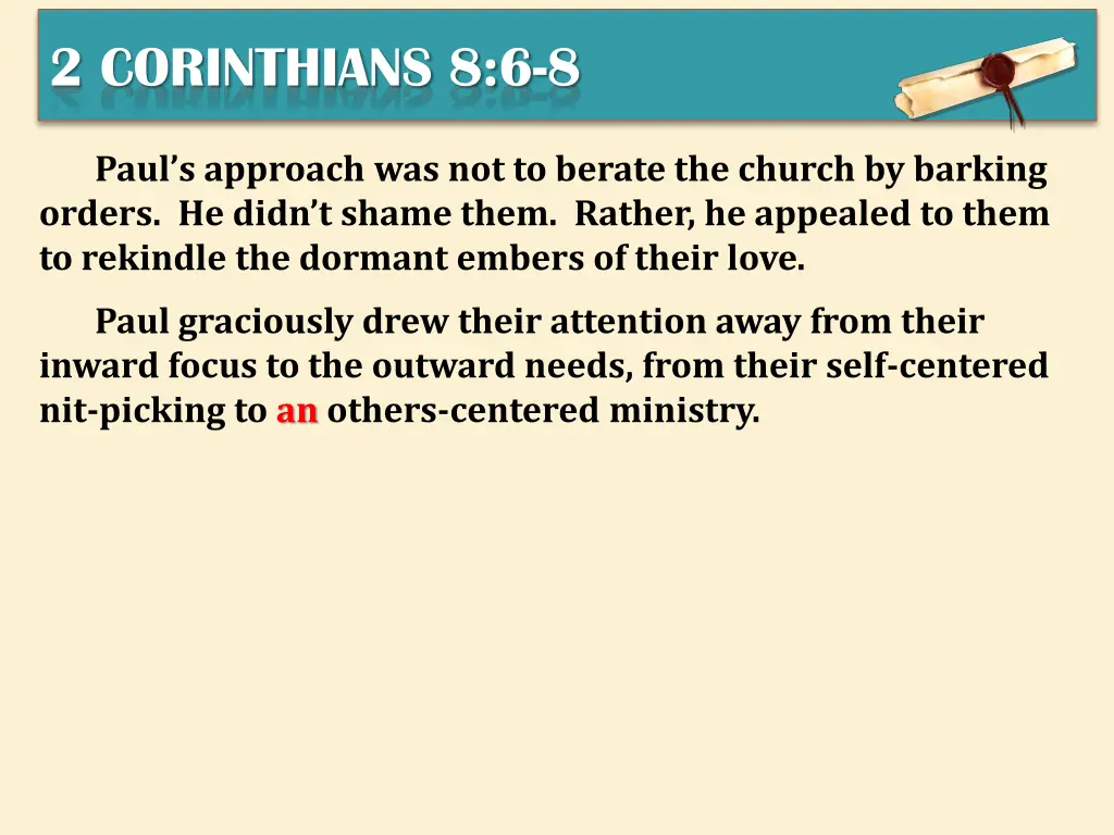 2 corinthians 8 6 8 3