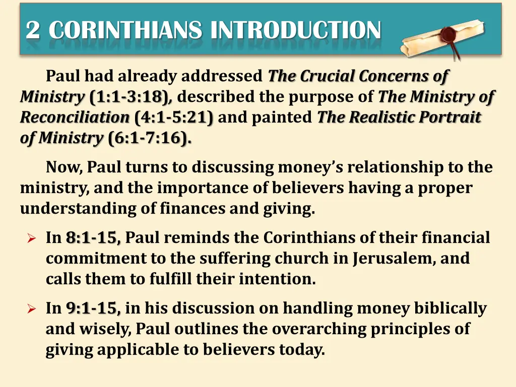 2 corinthians introduction 1