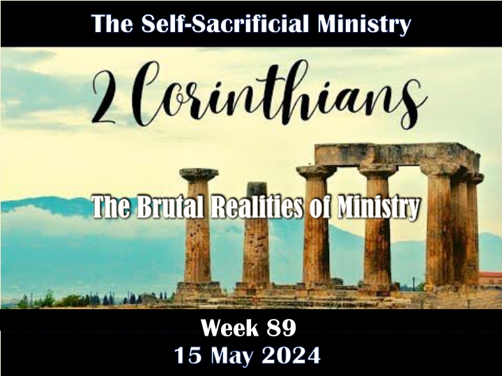 the self the self sacrificial ministry