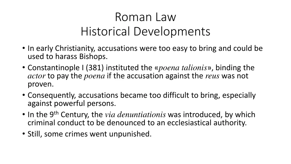 roman law 1
