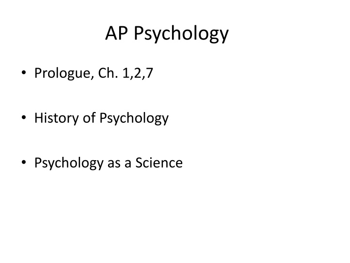ap psychology