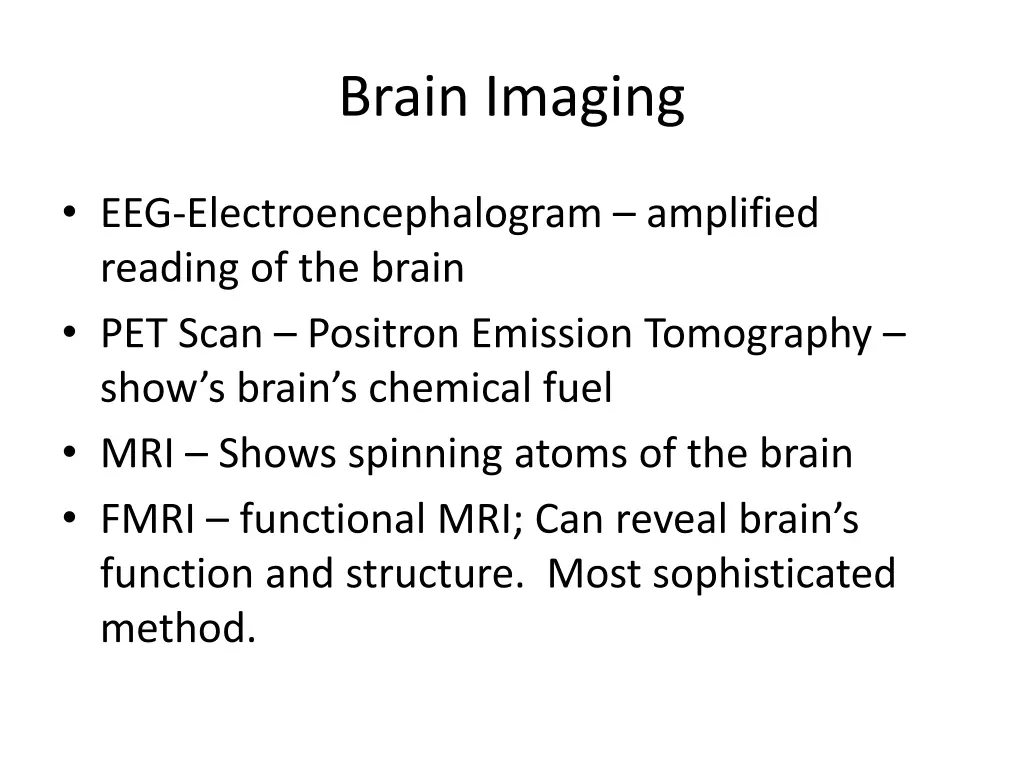 brain imaging