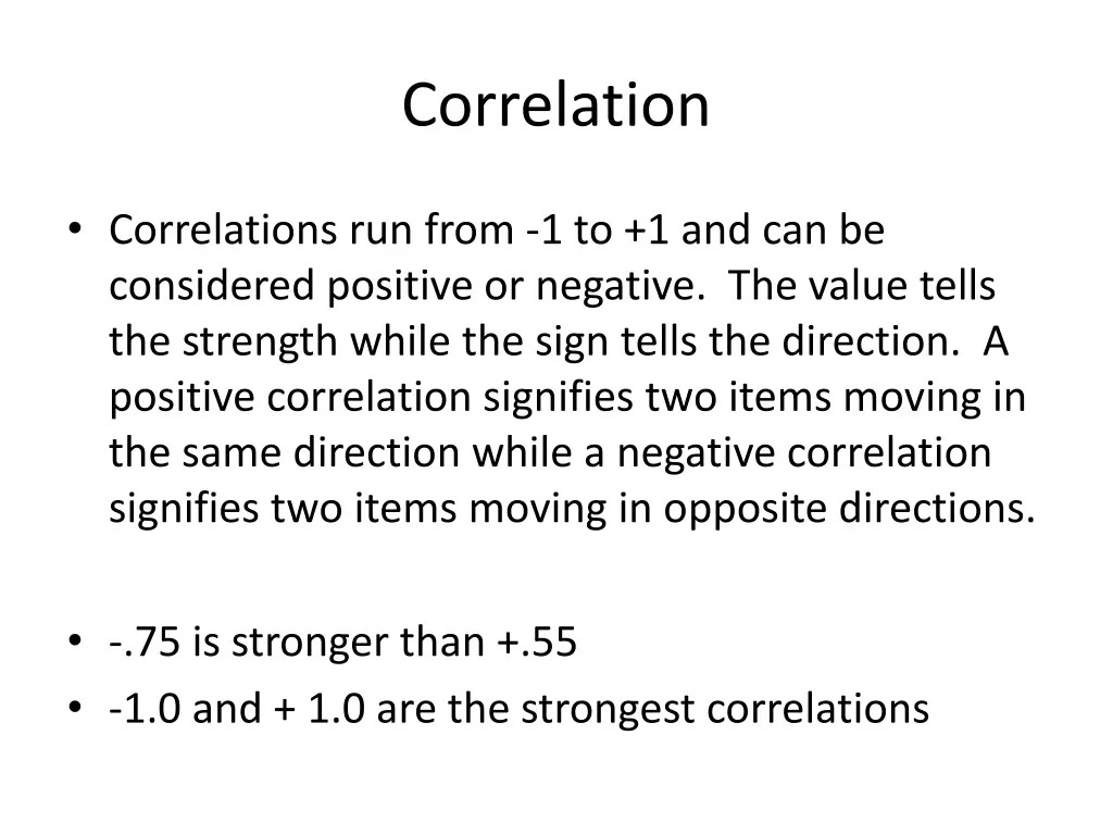correlation
