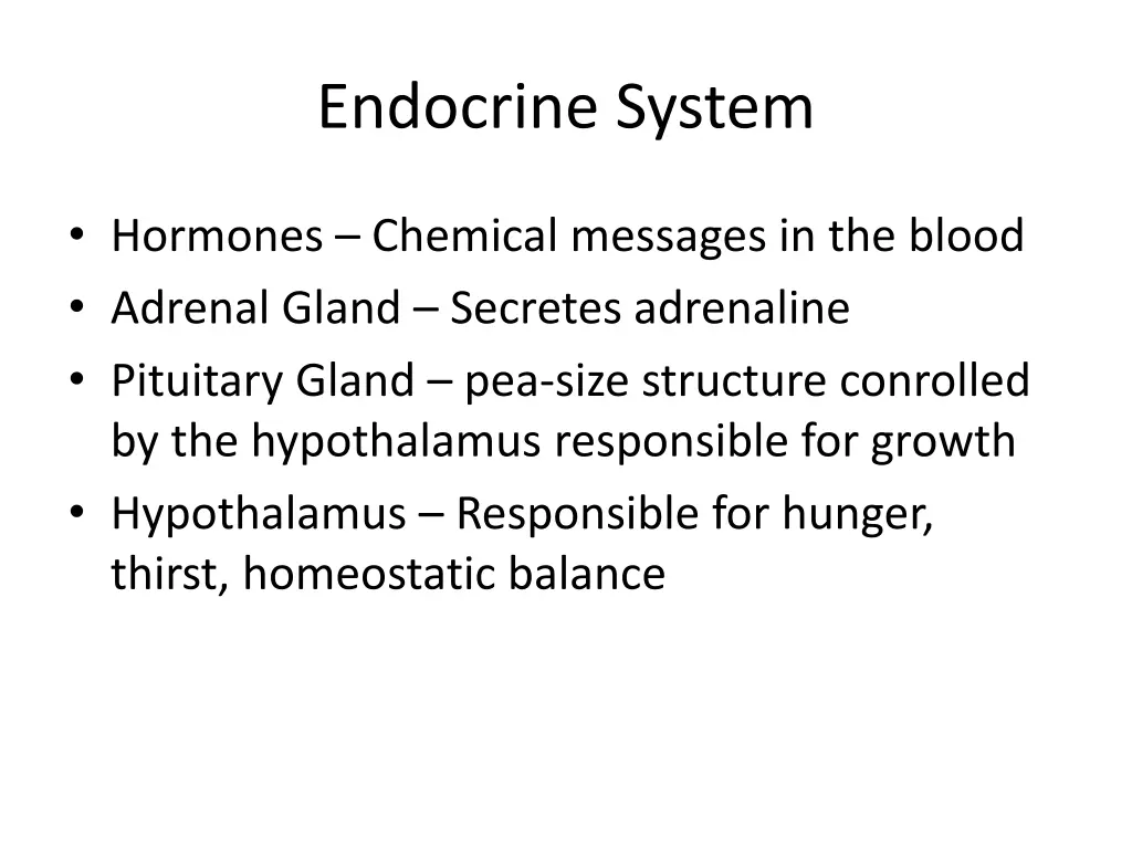 endocrine system